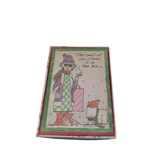 Shoebox Christmas Cards "The smell of Christmas is in the air" Hallmark Maxine - Picture 5 of 5